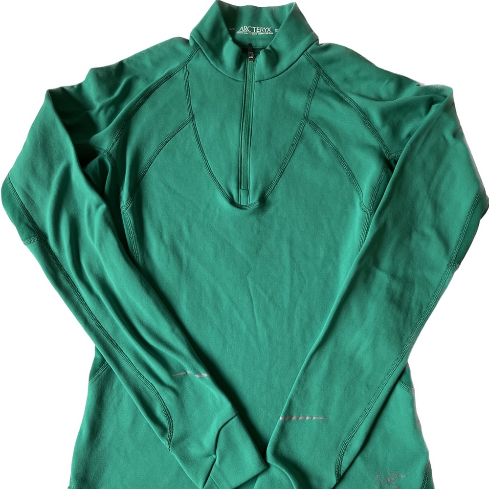 Arc'teryx Green Half-Zip Women's Base Layer Top